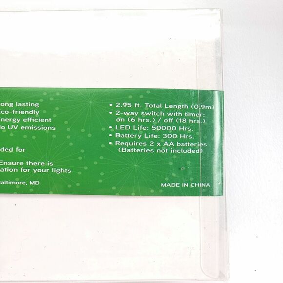 Erins Holiday Home 10 Led String Lights 4 Boxes Gold White 2.95 ft ea All New - Picture 7 of 7